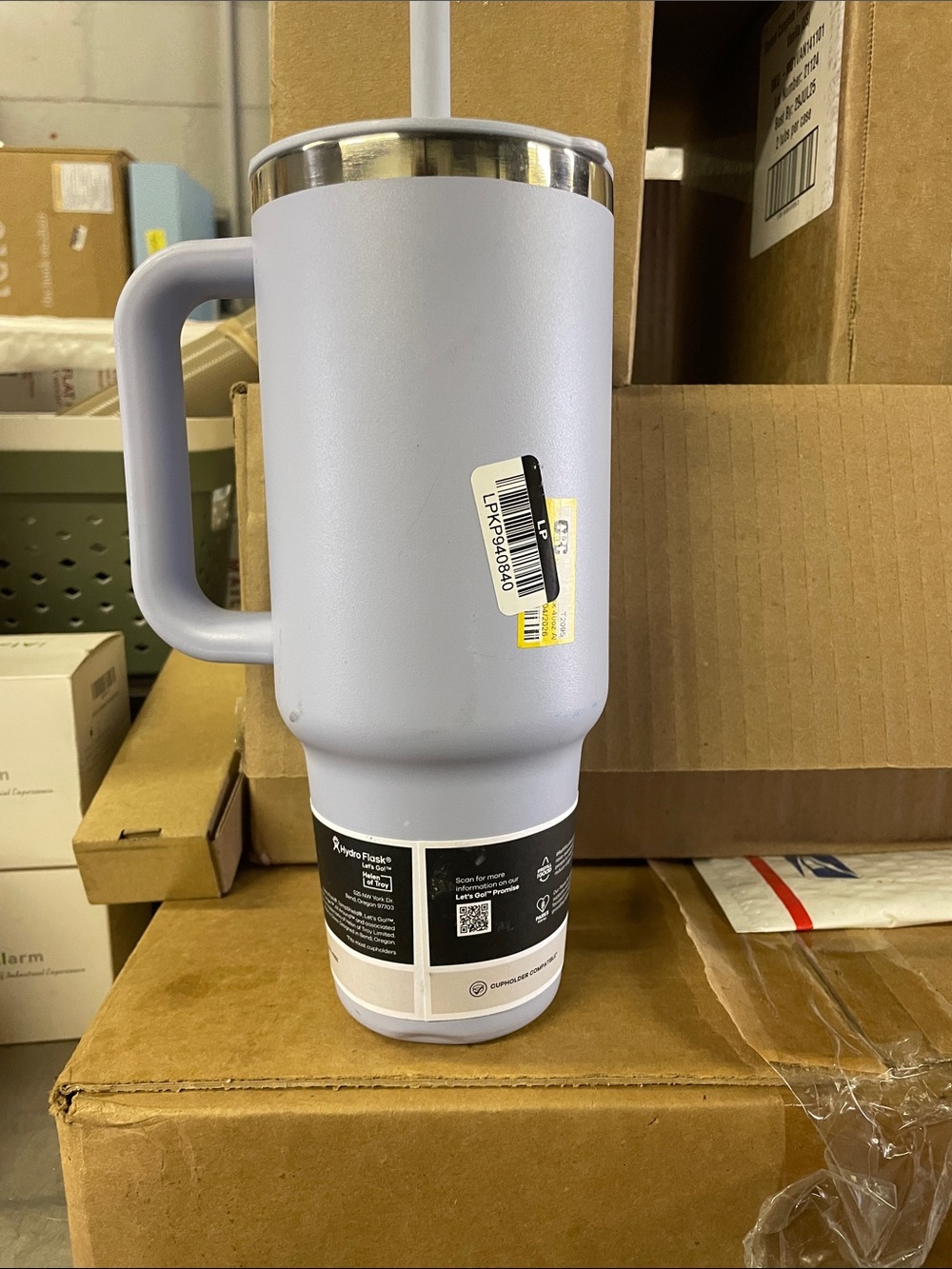 Hydro Flask Light Lavender Insulated Travel Mug with Handle